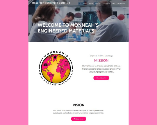 Two people discussing materials technology