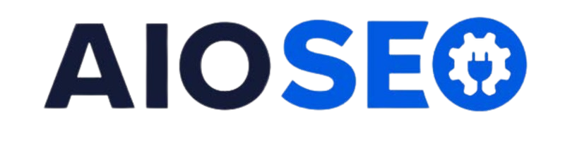 AIO SEO logo with blue elements