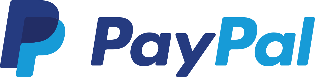Blue and teal PayPal logo