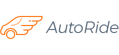 Text logo with orange and gray