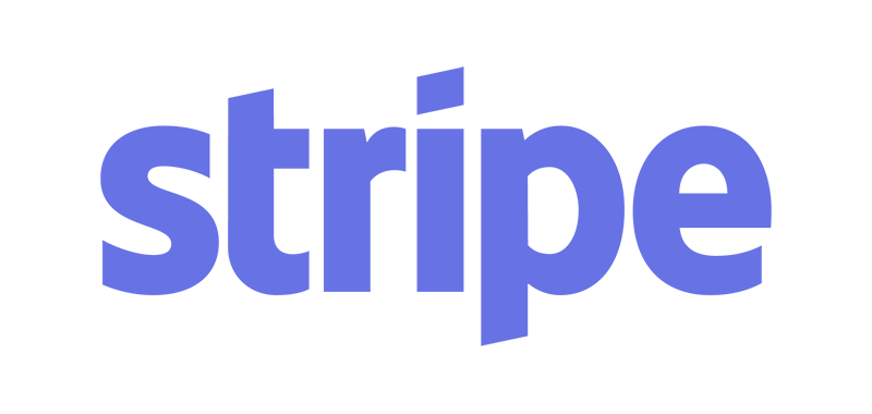 Purple logo of Stripe company